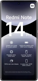 Xiaomi Redmi Note 14 Pro 8GB 256GB Midnight Zwart