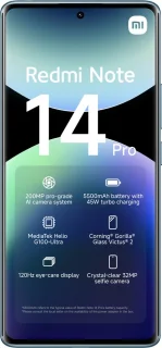 Xiaomi Redmi Note 14 Pro 8GB 256GB Ocean Blauw