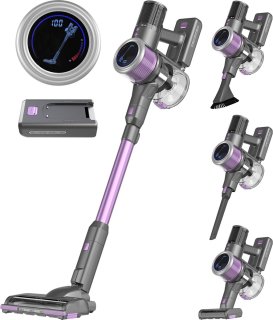 Auronic Steelstofzuiger Cordless Grijs/Paars