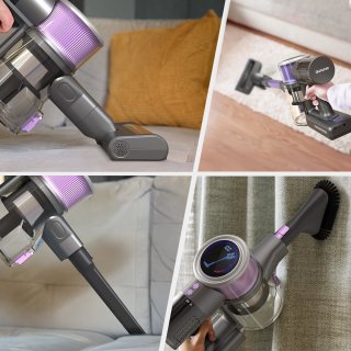 Auronic Steelstofzuiger Cordless Grijs/Paars