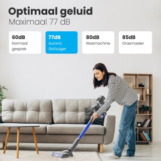 Auronic Steelstofzuiger Draadloos 220W Grijs/Blauw