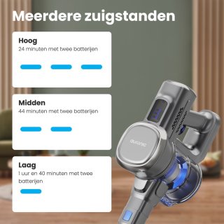 Auronic Steelstofzuiger Draadloos 220W Grijs/Blauw