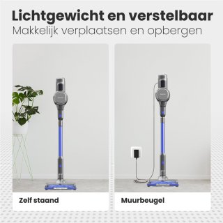 Auronic Steelstofzuiger Draadloos 220W Grijs/Blauw