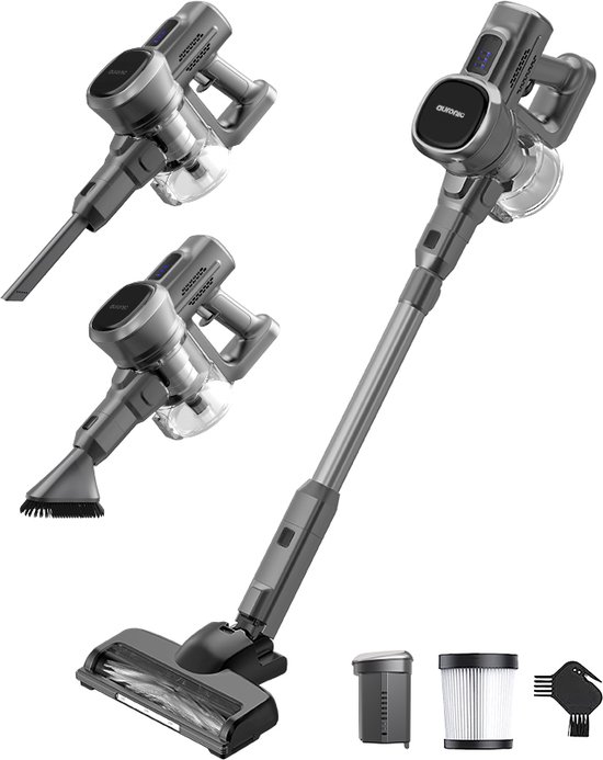 Auronic Draadloze Steelstofzuiger — Compact, Krachtig en Praktisch