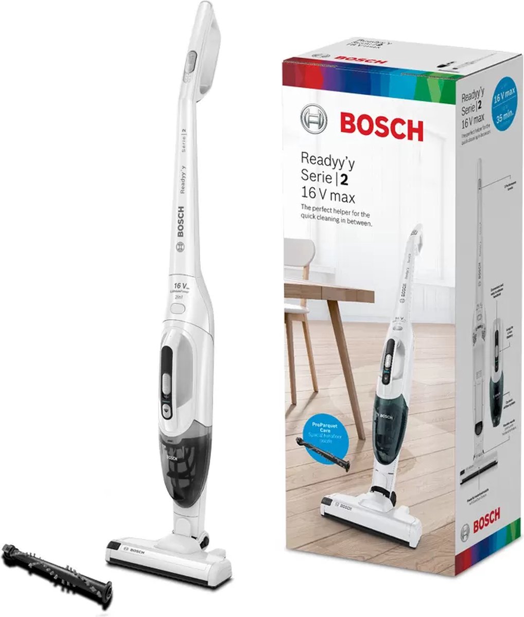 Wat vinden we goed aan de Bosch BBHF220 Serie 2 Steelstofzuiger Wit