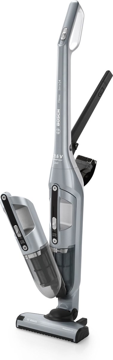 De Bosch Flexxo BCH3P210 steelstofzuiger grijs in één oogopslag