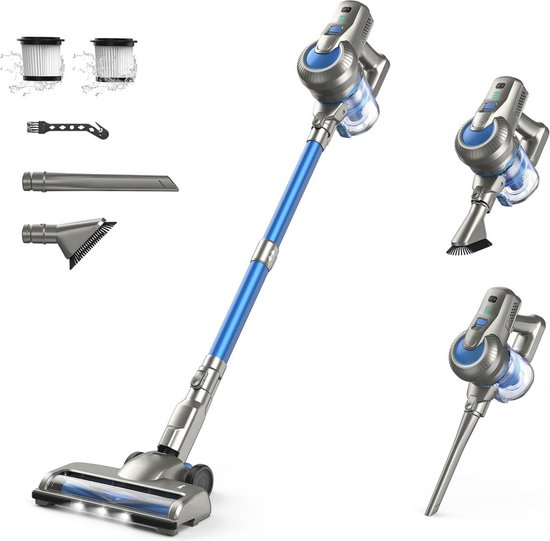 DailySupplies Steelstofzuiger Draadloos Blauw Zilver review