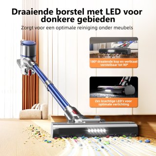 Elekiatech Steelstofzuiger Draadloos 300W Blauw
