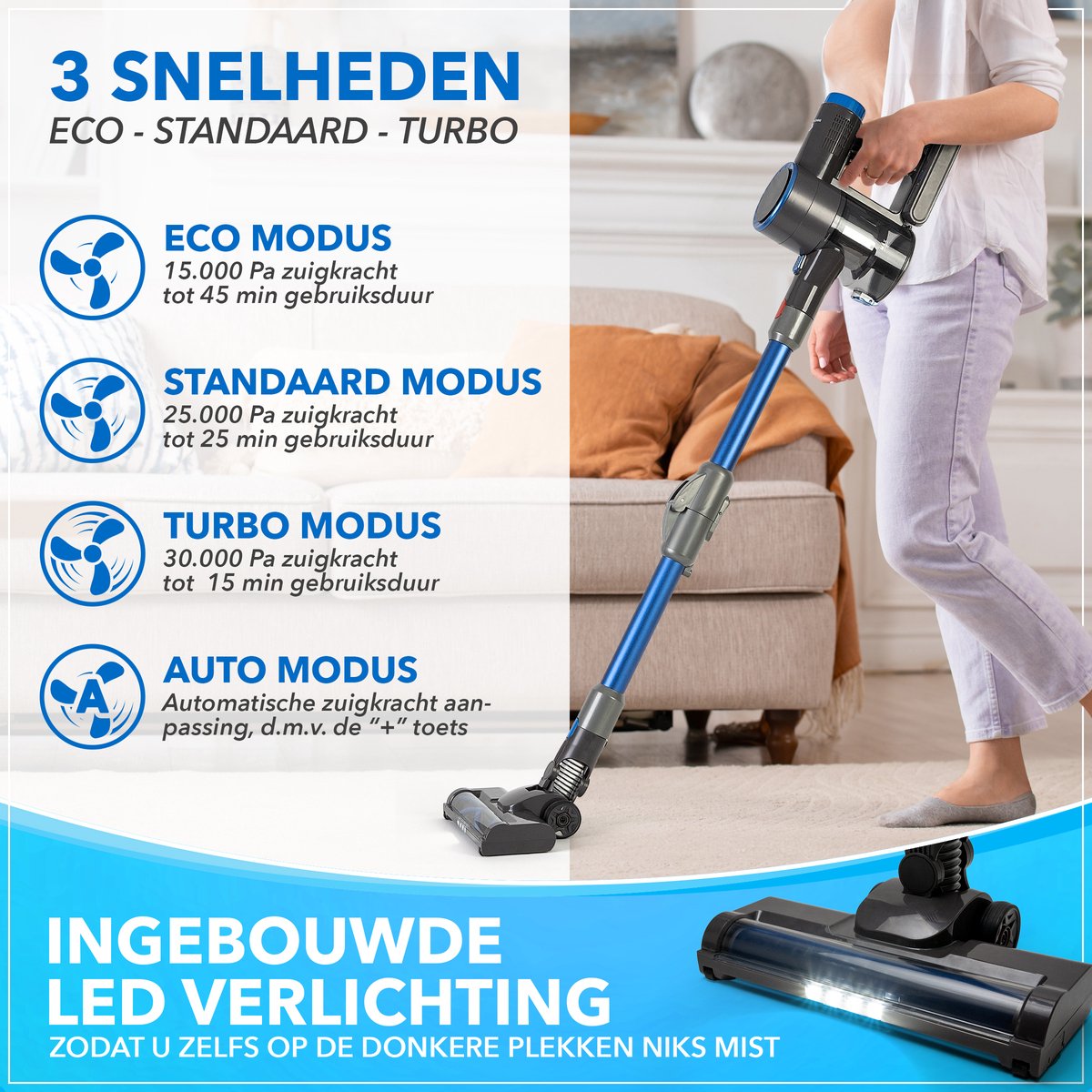 Wat vinden we goed aan de Innovixpro Steelstofzuiger Draadloos 30KPa