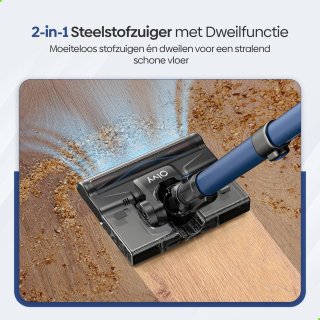 Olvy Steelstofzuiger Draadloos 350W 35Kpa Zonder Zak