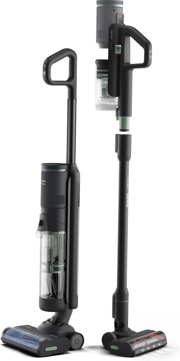 Wat vinden we goed aan de Philips 7000 Series AquaTrio XW7263/11 Snoerloze Stofzuiger & Dweil