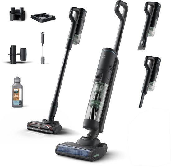 Philips 7000 Series AquaTrio XW7263/11 Snoerloze Stofzuiger & Dweil review