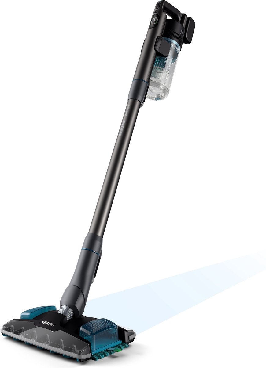 Wat vinden we goed aan de Philips XC8055/01 Steelstofzuiger Aqua Plus Blauw