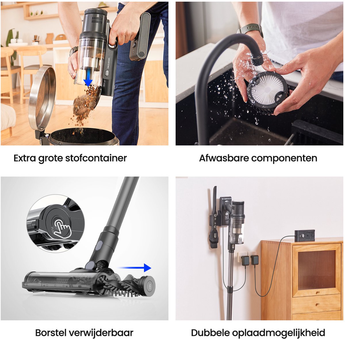 Wat vinden we goed aan de Proscenic P11 M draadloze steelstofzuiger