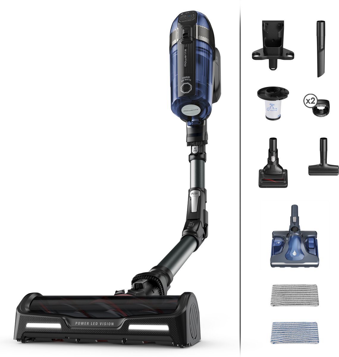 De Rowenta X-Force Flex 12.60 RH98C8 Steelstofzuiger in één oogopslag