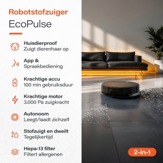 Wat vinden we goed aan de Skoov Ecopulse Robotstofzuiger
