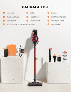 Steelstofzuiger Kruimeldief 500W Snoerloos 1.5L