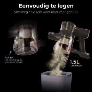 Zedar S600 draadloze steelstofzuiger