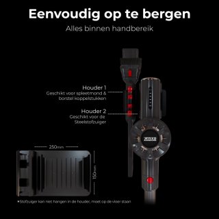 Zedar S600 draadloze steelstofzuiger