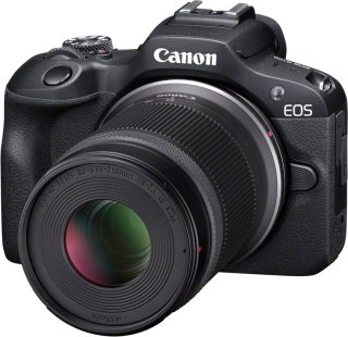 Canon EOS R100 Systeemcamera met RF-S 18-45mm en 55-210mm lenzen