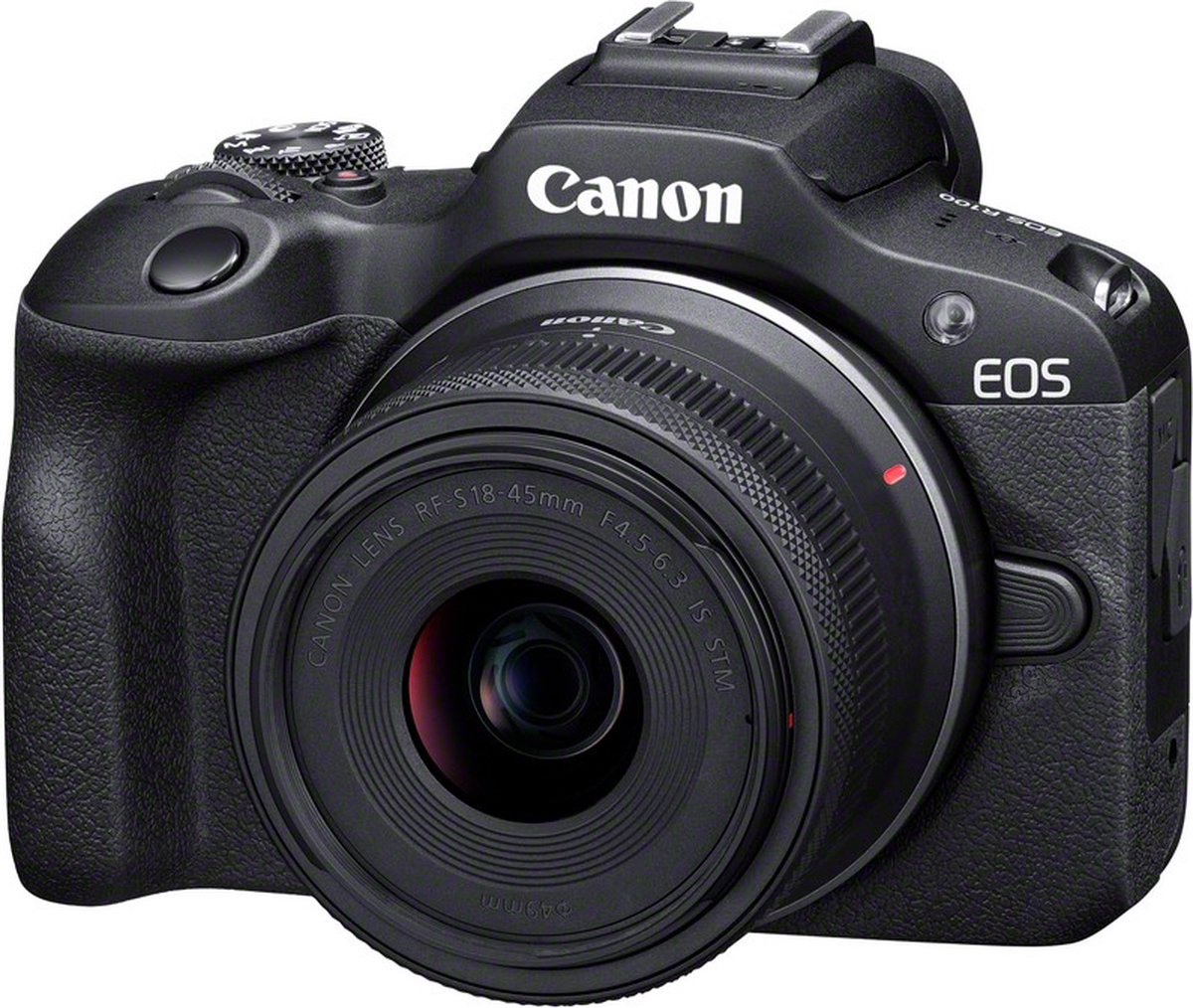 Canon EOS R100 Systeemcamera met RF-S 18-45mm en 55-210mm lenzen