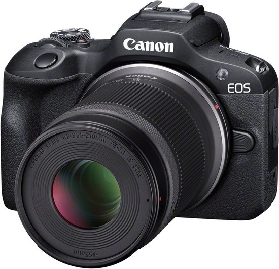 Canon EOS R100 Systeemcamera met RF-S 18-45mm en 55-210mm lenzen