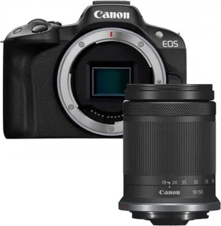 Canon EOS R50 Black met RF-S 18-150mm IS STM lens