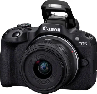 Canon EOS R50 systeemcamera + RF-S 18-45mm & 55-210mm lensset