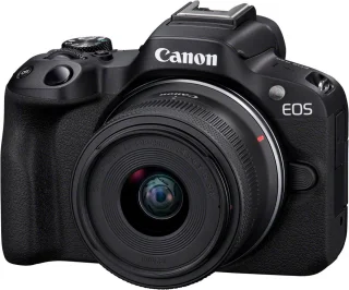 Canon EOS R50 systeemcamera + RF-S 18-45mm & 55-210mm lensset