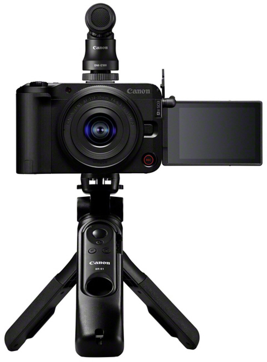 De Canon EOS R50 V + RF-S 14-30mm F4-6.3 IS STM PZ Creator Kit Zwart in één oogopslag