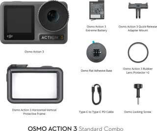 DJI Osmo Action 3 Actioncam - Standaard Combo