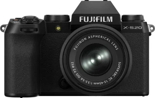 Fujifilm X-S20 systeemcamera met XC 15-45mm lens zwart