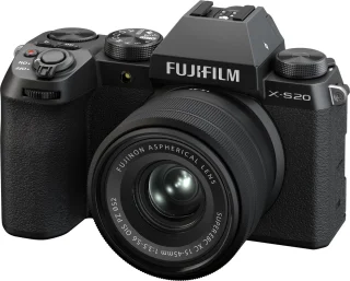 Fujifilm X-S20 systeemcamera met XC 15-45mm lens zwart