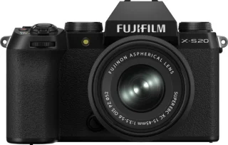 Fujifilm X-S20 systeemcamera met XC 15-45mm lens zwart