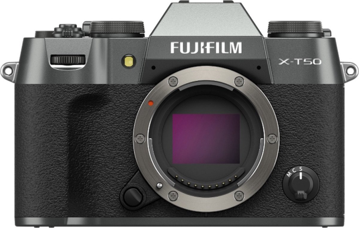 De Fujifilm X-T50 Body Charcoal Silver in één oogopslag
