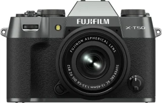 Fujifilm X-T50 systeemcamera + XC15-45mm lens Charcoal Silver