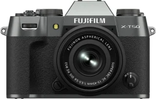 Fujifilm X-T50 systeemcamera + XC15-45mm lens Charcoal Silver