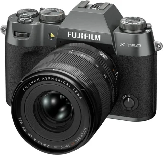Fujifilm X-T50 systeemcamera + XF16-50mm lens Charcoal Silver
