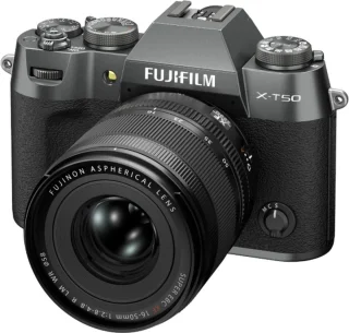 Fujifilm X-T50 systeemcamera + XF16-50mm lens Charcoal Silver