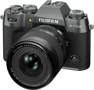 Fujifilm X-T50 systeemcamera + XF16-50mm lens Charcoal Silver