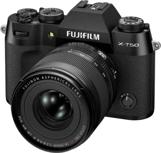 Fujifilm X-T50 systeemcamera + XF16-50mm lens zwart