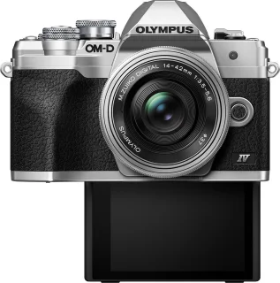 Olympus OM-D E-M10 Mark IV Systeemcamera + ED 14-42mm EZ Lens Zilver