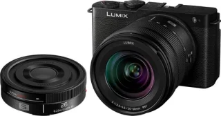 Panasonic Lumix S9 systeemcamera met 20-60mm-lens en 26mm-lens - zwart