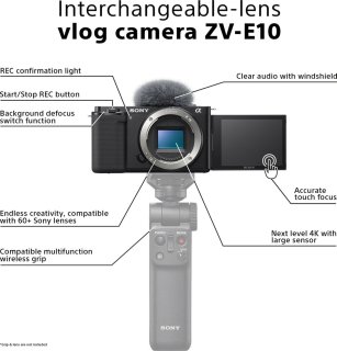 Sony ZV-E10 Compact systeemcamera + 16-50mm lens