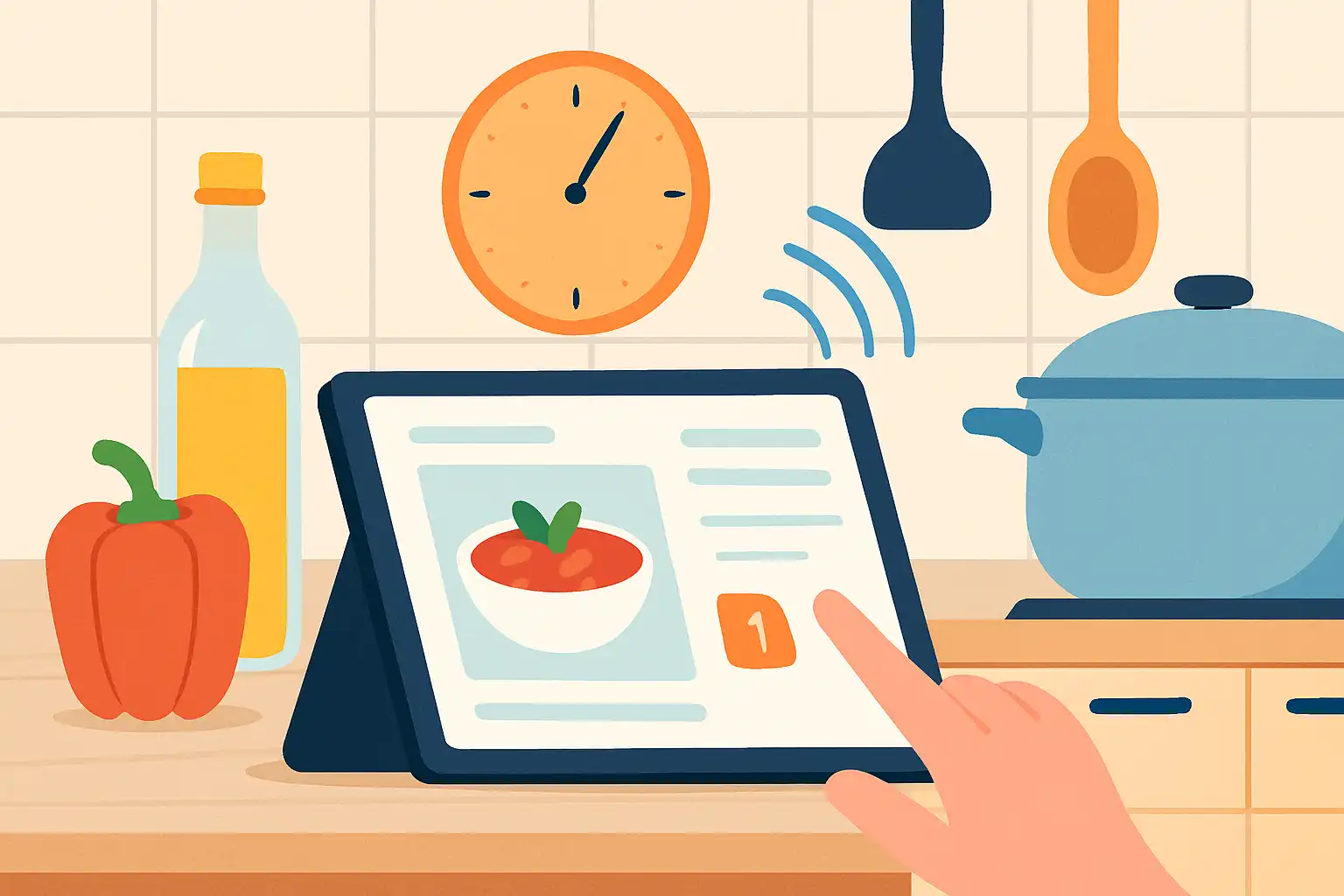 Gebruik je tablet als ultieme keukenassistent: recepten, handsfree bediening en slimme timers