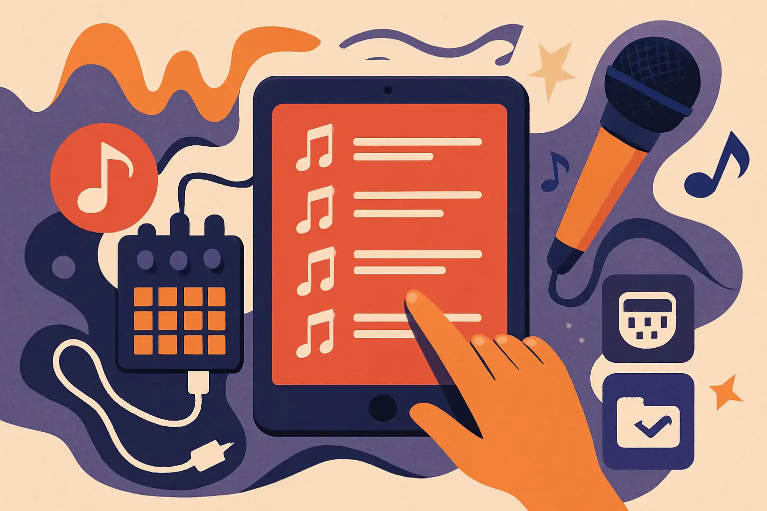 Zo gebruik je je tablet als setlist-centrale voor liveoptredens: apps, midi-templates en back-upstrategieën