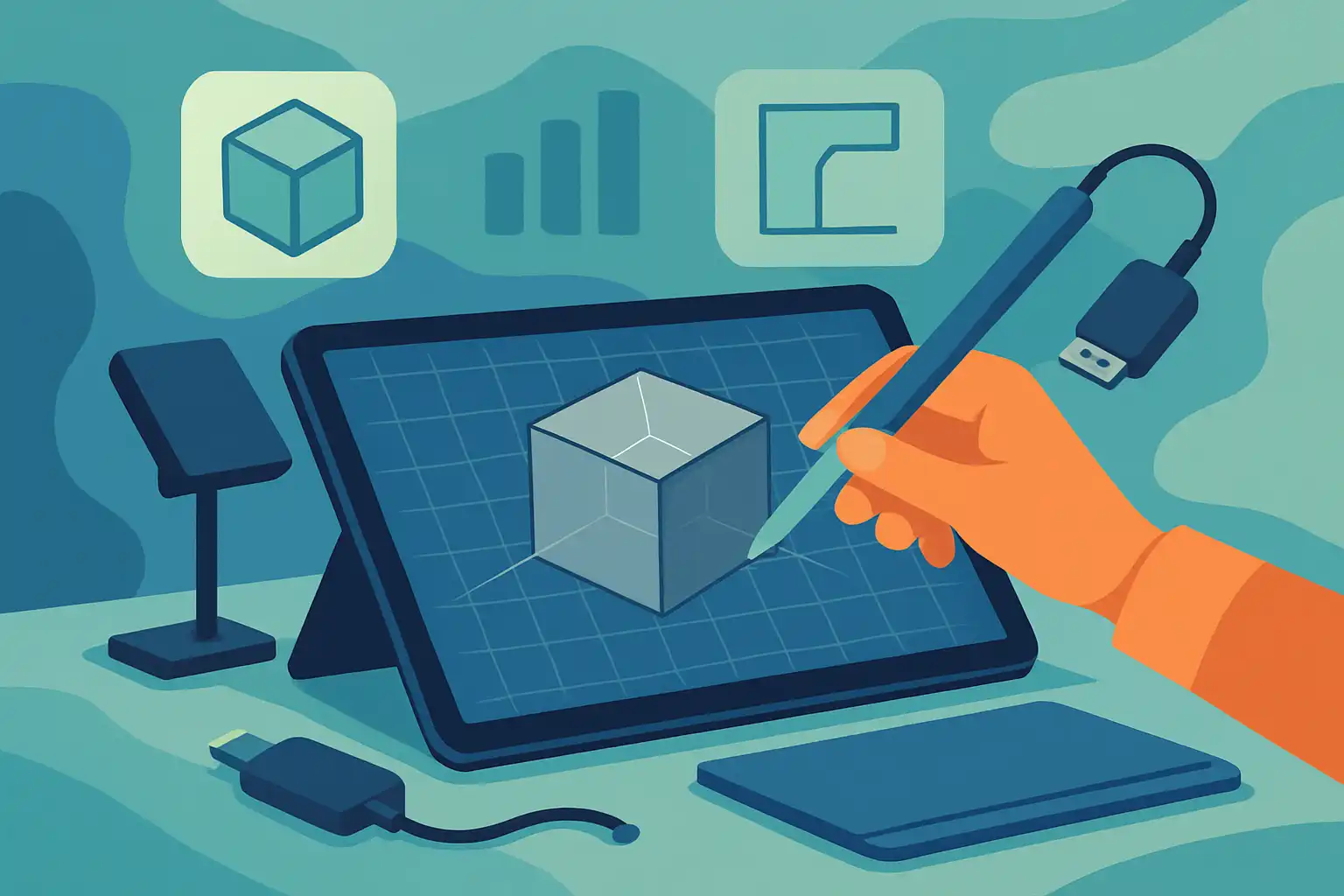 Zo gebruik je je tablet voor 3D-modelleren en CAD: apps, workflows en onmisbare accessoires