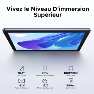 Doogee U10 -tablet met toetsenbord Android Mouse 15 10 "+ IPS HD 4GB RAM+ 128GB ROM (2TB TF) WiFi 6 WideVine L1 Batterij 5060mAh,Paars