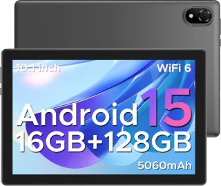 Doogee U10 Tablette Tactiele Android 15 4GB RAM+ 128GB ROM (2TB TF) 10 "+ IPS HD 2.0 GHz WIFI-6 Batterij 5060mah 8mp+ 5mp,Grijs