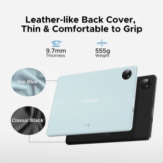 DOOGEE T10W Tablet 10,1" Batterij 8000mAh TUV low blue light-certificering Android 15 Twee simkaarten 9GB RAM + 128GB ROM Face ID,Blauw